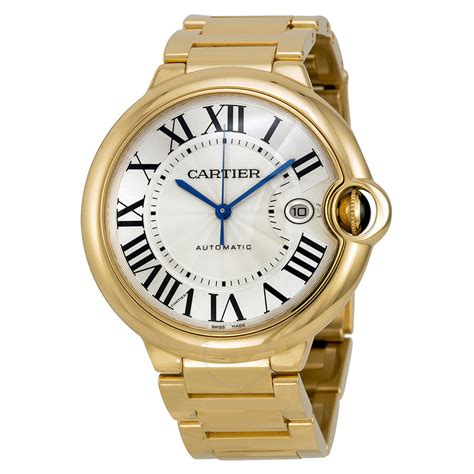 are cartier watches gold plated|cartier 18k gold watch price.